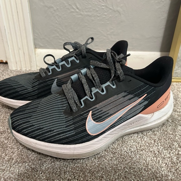 Nike Shoes - Nike Black and Gray Sneakers with Pink and White Accents